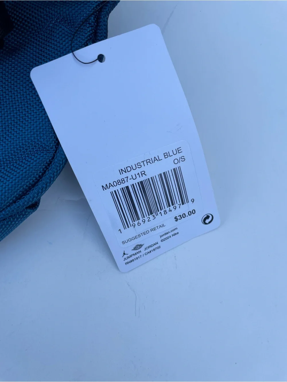 Nike Jordan Flight Crossbody Waist Bag Fanny Pack NWT Blue
